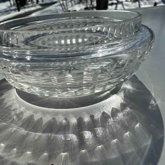 #1798 STAR BOTTOM NAPPY / DISH 4” DISH NAPPY CUT GLASS